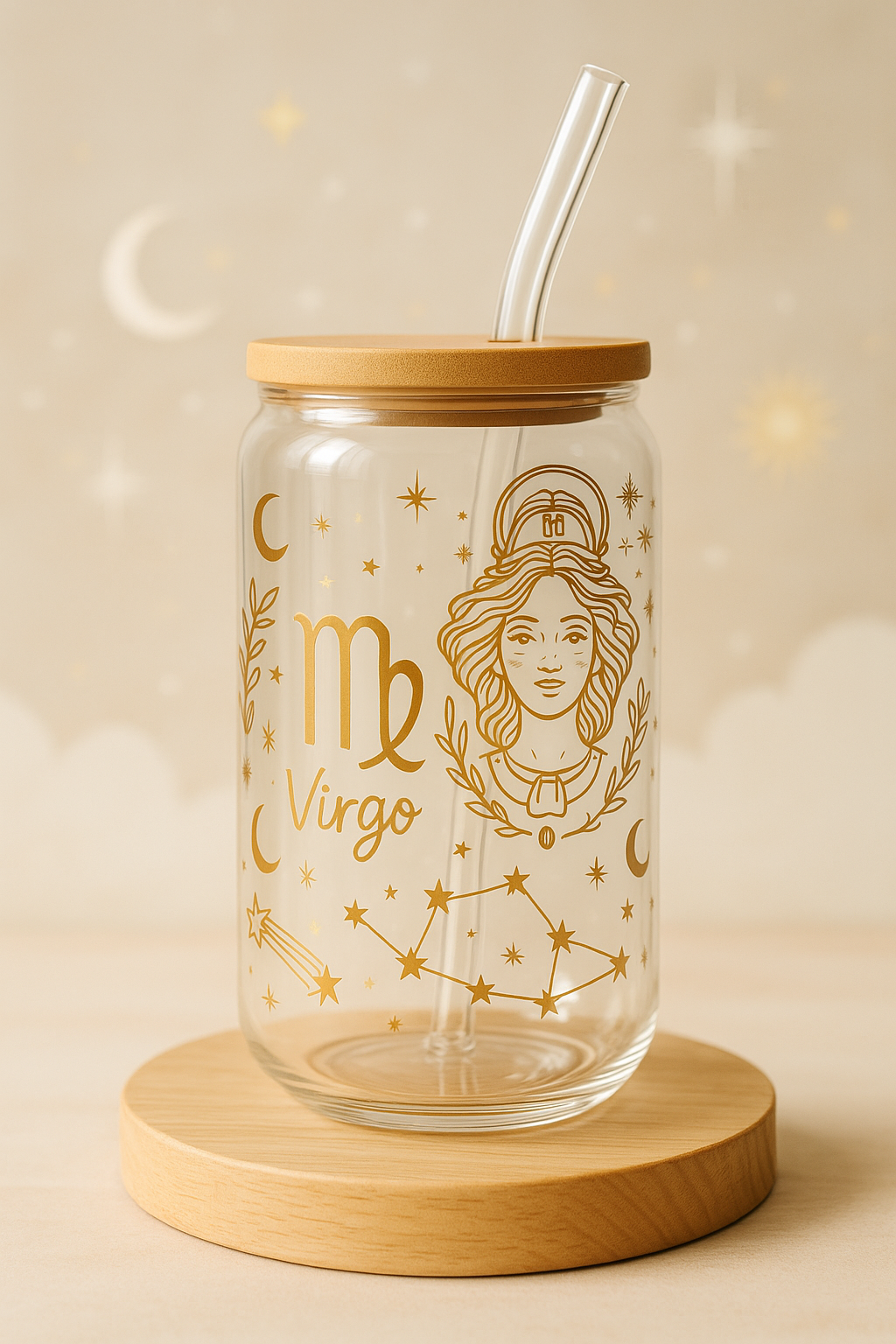 gobelet en verre signe astro