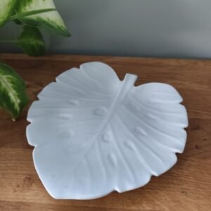 plateau monstera jesmonite