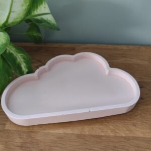 plateau nuage pastel jesmonite