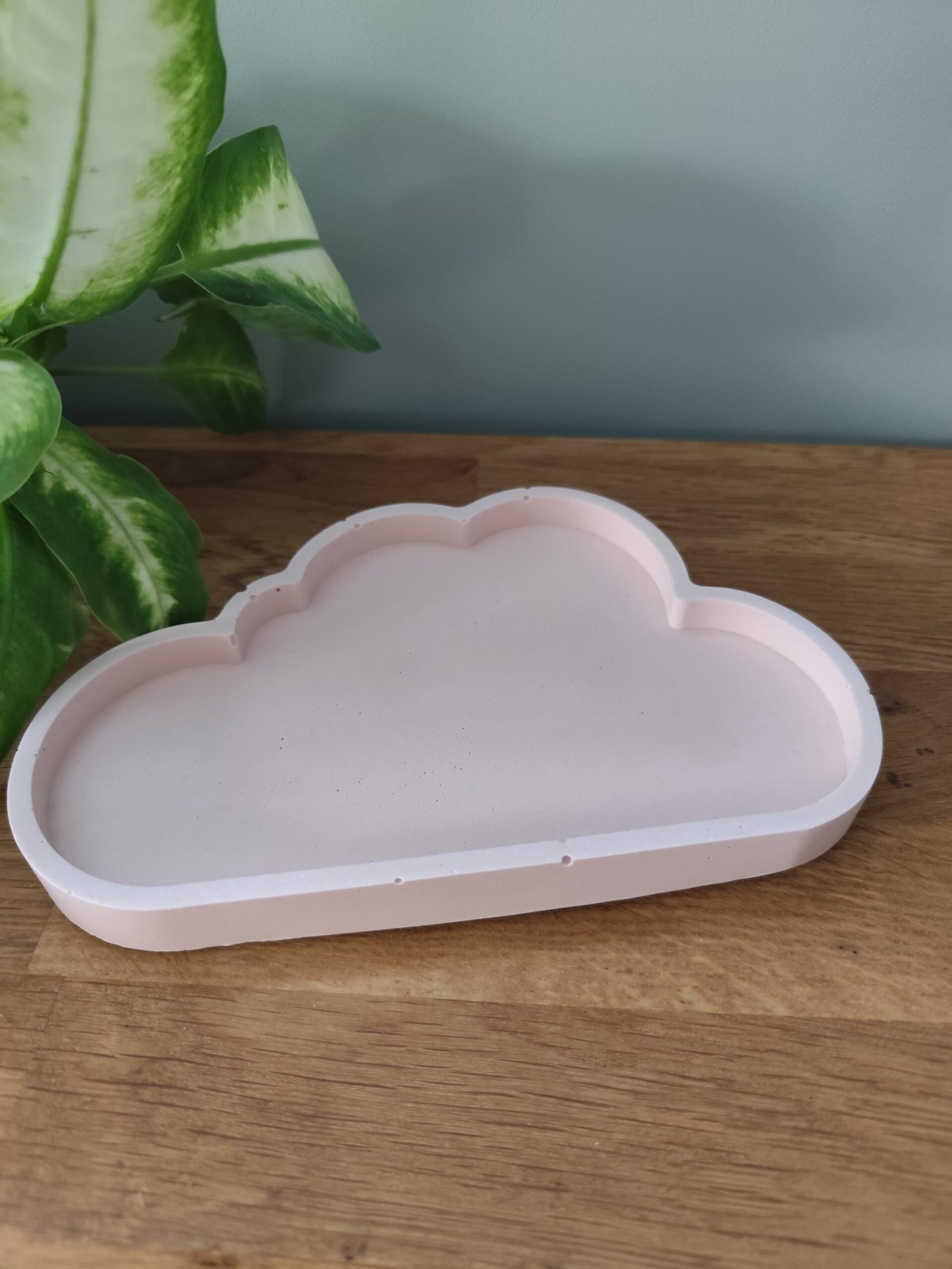 plateau nuage pastel jesmonite