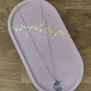 collier astraé acier inoxydable argenté