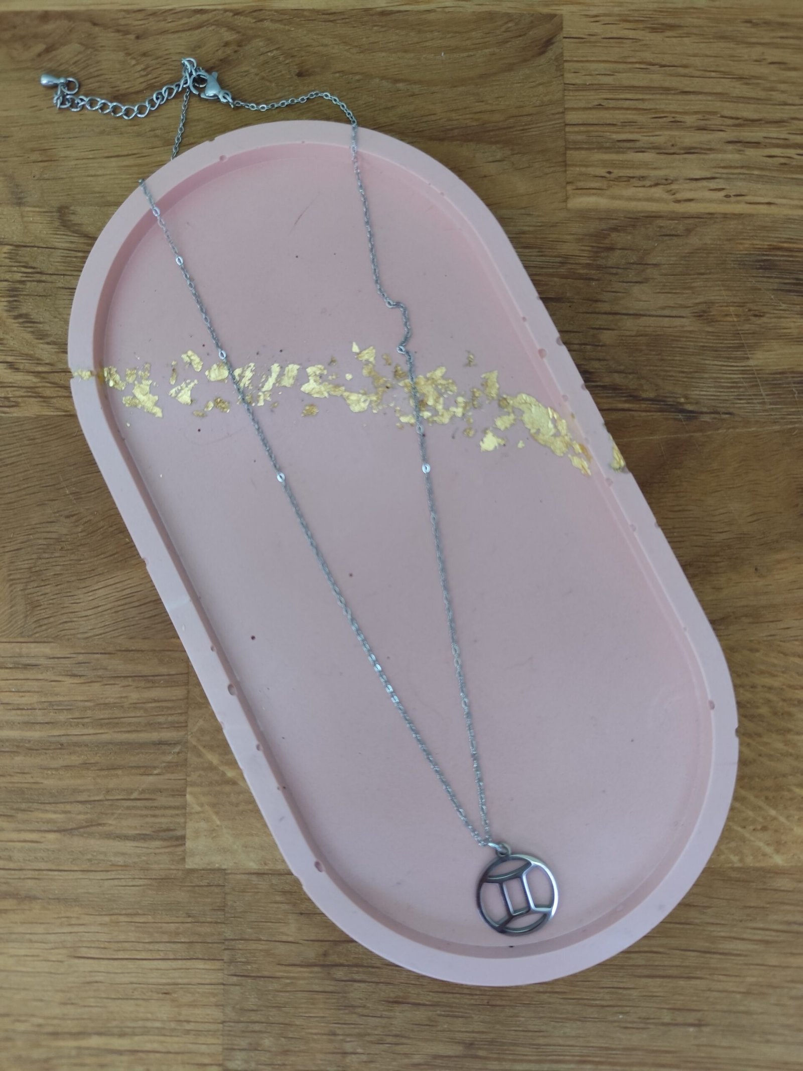 collier astraé acier inoxydable argenté