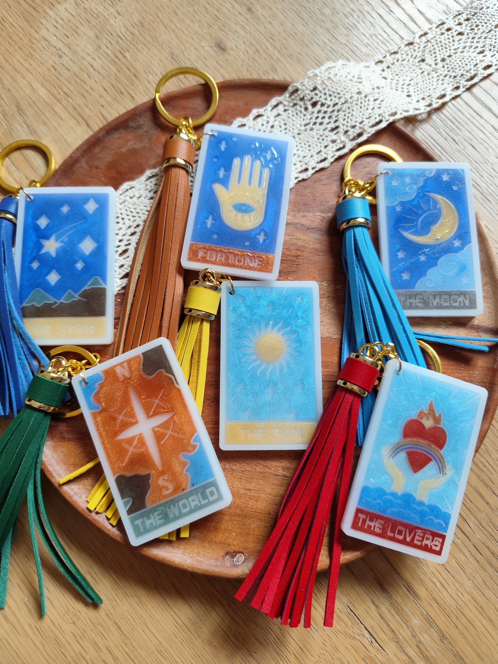 porte-clés astral résine epoxy