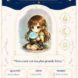 Carte astrologique Cancer à imprimer – Les Vénusiennes du Zodiaque