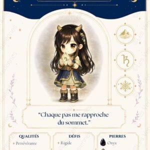Carte astrologique Capricorne à imprimer – Les Vénusiennes du Zodiaque