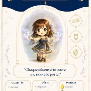 Carte astrologique Gémeaux à imprimer – Les Vénusiennes du Zodiaque