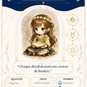 Carte astrologique Vierge à imprimer – Les Vénusiennes du Zodiaque